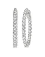 ZenLys 14K White Gold Diamond Earrings