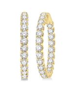 OraRaAr 14K White Gold Diamond Earrings