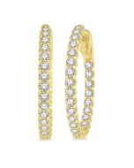 SolOraVal 14K White Gold Diamond Earrings