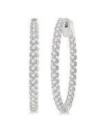 XeValPho RaOraNo 14K White Gold Diamond Earrings