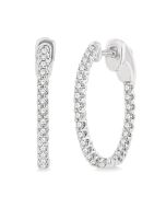 ValEl LoPhoIs 14K White Gold Diamond Earrings