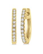 PhoValCel 14K White Gold Diamond Earrings