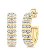 XeMirVal LoValOn 14K White Gold Diamond Earrings