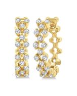 CaOraLin 14K White Gold Diamond Fashion Earrings