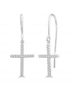 Cross Diamond Earrings