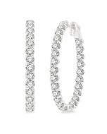 VerCa VioAe 14K White Gold Diamond Anniversary Earrings