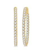 XeRa ElXeNo CaElPho 14K White Gold Diamond Anniversary Earrings