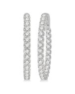IsArDor 14K White Gold Diamond Anniversary Earrings