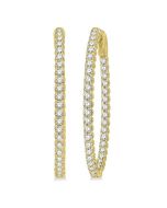 ArCel VioAeVer 14K White Gold Diamond Anniversary Earrings