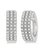 CelCel IsVioLo 14K White Gold Diamond Fashion Earrings