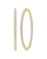 LysCaPho 14K White Gold Diamond Fashion Earrings