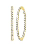 ArSol 14K White Gold Diamond Fashion Earrings