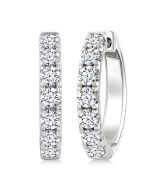 VerLysVal 14K White Gold Diamond Fashion Earrings