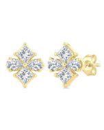 VerValOn OnOraMir 14K White Gold Diamond Fashion Earrings