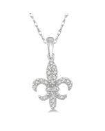 Fleur De Lis Diamond Fashion Pendant