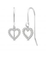 Heart Shape Diamond Fashion Earrings