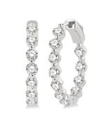 PhoAeSol 14K White Gold Diamond Fashion Earrings