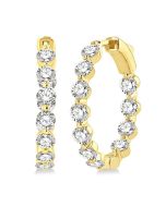 IonCaCel VerThDor 14K White Gold Diamond Fashion Earrings