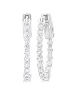 OnVelPho 14K White Gold Diamond Fashion Earrings