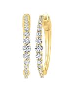 ValValLys IsXe 14K White Gold Diamond Earrings