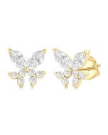 OnPhoDor DorArVio 14K White Gold Diamond Earrings