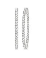 RaEl 14K White Gold Diamond Earrings