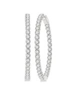 SolOra 14K White Gold Diamond Earrings