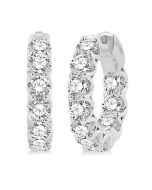 NoIsLo 14K White Gold Diamond Earrings