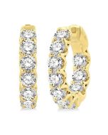 VerLuxAe 14K White Gold Diamond Earrings