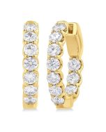 OraXeIon 14K White Gold Diamond Earrings