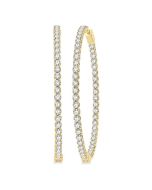 IsXeMir 14K White Gold Diamond Earrings