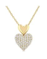 Poise Tempest Pave-Set Heart Shape Diamond Fashion Pendant
