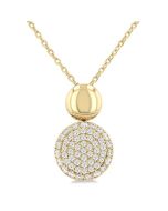 Nocturne Majesty Pave-Set Round Shape Diamond Fashion Pendant