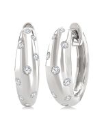 ArLoIs IonXeLys 14K White Gold Diamond Fashion Earrings