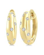OnLuxVio 14K White Gold Diamond Fashion Earrings