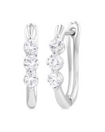 RaRaLux XeElCa 14K White Gold Diamond Fashion Earrings