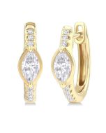 IonVerNo 14K White Gold Diamond Fashion Earrings