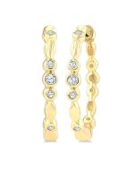 NoArAe 14K White Gold Diamond Fashion Earrings
