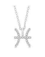 Gala Deneuve Pisces Zodiac Diamond Pendant