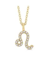 Clover Isolde Leo Zodiac Diamond Pendant