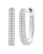 AeCelPho VioVioCel 14K White Gold Diamond Fashion Earrings