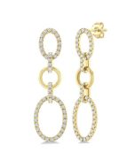 ThSolNo OraCaAr 14K White Gold Diamond Fashion Earrings
