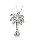 Orion Fable Palm Tree Diamond Fashion Pendant