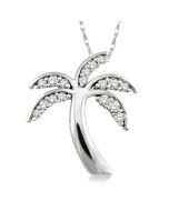 Zaira Deneuve Palm Tree Diamond Fashion Pendant