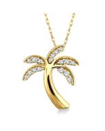 Lyric Lustre Palm Tree Diamond Fashion Pendant