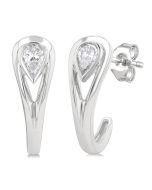 ElArSol 14K White Gold Diamond Fashion Earrings