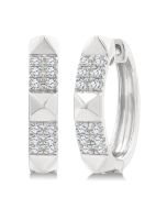 IsCaZen 14K White Gold Diamond Fashion Earrings