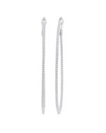 OraPhoMir ElXeRa 14K White Gold Diamond Statement Earrings