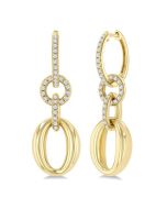 ElArAe 14K White Gold Diamond Fashion Earrings