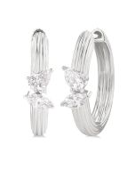 ZenMirLys 14K White Gold Diamond Fashion Earrings